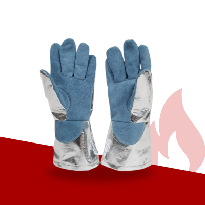 leather aluminized gloves